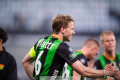 20240506 GAIS August Wängberg under fotbollsmatchen i Allsvenskan mellan GAIS och IFK Göteborg den 6 maj 2024 på Gamla Ullevi i Göteborg.