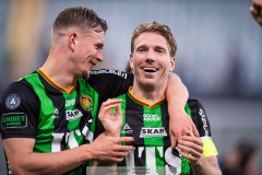 20240506 GAIS August Wängberg under fotbollsmatchen i Allsvenskan mellan GAIS och IFK Göteborg den 6 maj 2024 på Gamla Ullevi i Göteborg.