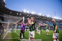 20240506 GAIS August Wängberg under fotbollsmatchen i Allsvenskan mellan GAIS och IFK Göteborg den 6 maj 2024 på Gamla Ullevi i Göteborg.