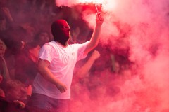 20250811 Publik under fotbollsmatchen mellan GAIS och IFK Göteborg i Allsvenskan den 11 augusti 2025 på Gamla Ullevi i Göteborg.