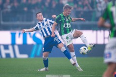 20250811 GAIS Kevin Holmén och IFK Göteborgs Tobias Heintz under fotbollsmatchen mellan GAIS och IFK Göteborg i Allsvenskan den 11 augusti 2025 på Gamla Ullevi i Göteborg.