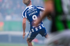20250811 IFK Göteborgs Max Fenger under fotbollsmatchen mellan GAIS och IFK Göteborg i Allsvenskan den 11 augusti 2025 på Gamla Ullevi i Göteborg.
