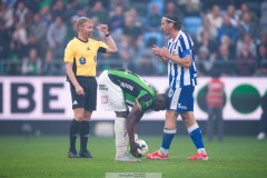 20250811 GAIS Ibrahim Diabate och IFK Göteborgs Gustav Svensson under fotbollsmatchen mellan GAIS och IFK Göteborg i Allsvenskan den 11 augusti 2025 på Gamla Ullevi i Göteborg.