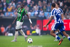 20250811 GAIS Ibrahim Diabate under fotbollsmatchen mellan GAIS och IFK Göteborg i Allsvenskan den 11 augusti 2025 på Gamla Ullevi i Göteborg.
