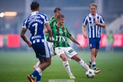 20250811 GAIS Kevin Holmén under fotbollsmatchen mellan GAIS och IFK Göteborg i Allsvenskan den 11 augusti 2025 på Gamla Ullevi i Göteborg.