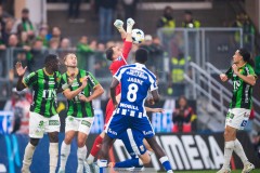 20250811 IFK Göteborgs Elis Bishesari under fotbollsmatchen mellan GAIS och IFK Göteborg i Allsvenskan den 11 augusti 2025 på Gamla Ullevi i Göteborg.