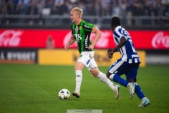 20250811 GAIS Robin Wendin Thomasson under fotbollsmatchen mellan GAIS och IFK Göteborg i Allsvenskan den 11 augusti 2025 på Gamla Ullevi i Göteborg.