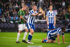20250811 IFK Göteborgs Jonas Bager under fotbollsmatchen mellan GAIS och IFK Göteborg i Allsvenskan den 11 augusti 2025 på Gamla Ullevi i Göteborg.
