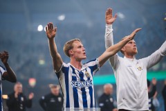 20250811 IFK Göteborgs Max Fenger under fotbollsmatchen mellan GAIS och IFK Göteborg i Allsvenskan den 11 augusti 2025 på Gamla Ullevi i Göteborg.