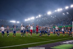 20250811 IFK Göteborg under fotbollsmatchen mellan GAIS och IFK Göteborg i Allsvenskan den 11 augusti 2025 på Gamla Ullevi i Göteborg.