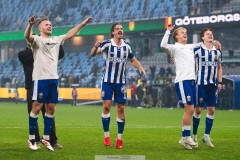 20250811 IFK Göteborgs Jonas Bager, Gustav Svensson, Noah Tolf och Kolbeinn Thordarsson under fotbollsmatchen mellan GAIS och IFK Göteborg i Allsvenskan den 11 augusti 2025 på Gamla Ullevi i Göteborg.