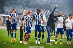 20250811 IFK Göteborgs Max Fenger och Imam Jagne under fotbollsmatchen mellan GAIS och IFK Göteborg i Allsvenskan den 11 augusti 2025 på Gamla Ullevi i Göteborg.