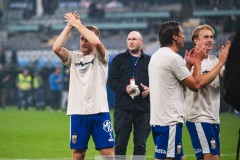 20250811 IFK Göteborgs Jonas Bager under fotbollsmatchen mellan GAIS och IFK Göteborg i Allsvenskan den 11 augusti 2025 på Gamla Ullevi i Göteborg.