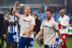 20250811 IFK Göteborgs Noah Tolf och Tobias Heintz under fotbollsmatchen mellan GAIS och IFK Göteborg i Allsvenskan den 11 augusti 2025 på Gamla Ullevi i Göteborg.