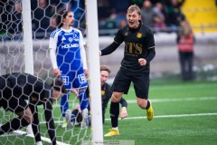 20260307 GAIS Henry Sletsjøe jublar efter att Robin Frej gjort 2-0 under fotbollsmatchen i Svenska Cupen mellan GAIS och IFK Norrköping den 7 mars 2026 på Nordic Wellness Arena i Göteborg. 
Foto: Filip Kauffeldt