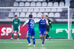 20260307 Norrköpings Moutaz Neffati jublar eftar att ha gjort 3-1 under fotbollsmatchen i Svenska Cupen mellan GAIS och IFK Norrköping den 7 mars 2026 på Nordic Wellness Arena i Göteborg. 
Foto: Filip Kauffeldt