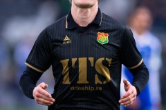 20260307 GAIS Rasmus Niklasson Petrovic jublar efter att ha gjort 4-1 under fotbollsmatchen i Svenska Cupen mellan GAIS och IFK Norrköping den 7 mars 2026 på Nordic Wellness Arena i Göteborg. 
Foto: Filip Kauffeldt