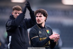 20260307 GAIS William Milovanovic efter fotbollsmatchen i Svenska Cupen mellan GAIS och IFK Norrköping den 7 mars 2026 på Nordic Wellness Arena i Göteborg. 
Foto: Filip Kauffeldt