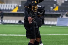 20260307 GAIS Shalom Ekong efter fotbollsmatchen i Svenska Cupen mellan GAIS och IFK Norrköping den 7 mars 2026 på Nordic Wellness Arena i Göteborg. 
Foto: Filip Kauffeldt