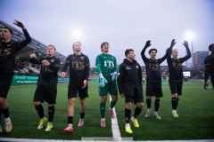 20260307 GAIS jublar efter fotbollsmatchen i Svenska Cupen mellan GAIS och IFK Norrköping den 7 mars 2026 på Nordic Wellness Arena i Göteborg. 
Foto: Filip Kauffeldt