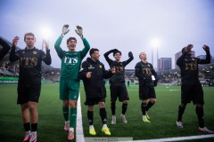 20260307 GAIS jublar efter fotbollsmatchen i Svenska Cupen mellan GAIS och IFK Norrköping den 7 mars 2026 på Nordic Wellness Arena i Göteborg. 
Foto: Filip Kauffeldt