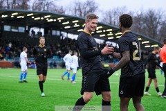 20240210 GAIS Chovanie Amatkarijo och Alexander Ahl Holmström under träningsmatchen mellan GAIS och IK Oddevold på Valhalla IP den 10 februari 2024 i Göteborg.