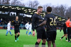 20240210 GAIS Chovanie Amatkarijo och Alexander Ahl Holmström under träningsmatchen mellan GAIS och IK Oddevold på Valhalla IP den 10 februari 2024 i Göteborg.