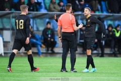 20240210 GAIS Gustav Lundgren under träningsmatchen mellan GAIS och IK Oddevold på Valhalla IP den 10 februari 2024 i Göteborg.