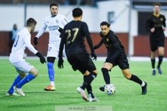 20240210 GAIS Amin Boudri under träningsmatchen mellan GAIS och IK Oddevold på Valhalla IP den 10 februari 2024 i Göteborg.