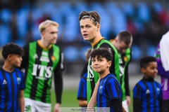 202401110 GAIS Axel Henriksson under fotbollsmatchen mellan GAIS och IK Sirius  i Allsvenskan den 10 november 2024 på Gamla Ullevi i Göteborg.