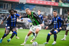 202401110 GAIS Gustav Lundgren under fotbollsmatchen mellan GAIS och IK Sirius  i Allsvenskan den 10 november 2024 på Gamla Ullevi i Göteborg.
