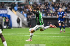 202401110 GAIS Amin Boudri under fotbollsmatchen mellan GAIS och IK Sirius  i Allsvenskan den 10 november 2024 på Gamla Ullevi i Göteborg.