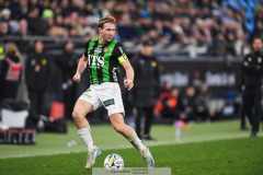 202401110 GAIS August Wängberg under fotbollsmatchen mellan GAIS och IK Sirius  i Allsvenskan den 10 november 2024 på Gamla Ullevi i Göteborg.