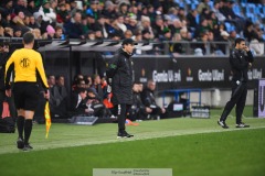 202401110 GAIS Huvudtränare Fredrik Holmberg under fotbollsmatchen mellan GAIS och IK Sirius  i Allsvenskan den 10 november 2024 på Gamla Ullevi i Göteborg.