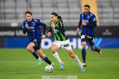 202401110 GAIS Amin Boudri under fotbollsmatchen mellan GAIS och IK Sirius  i Allsvenskan den 10 november 2024 på Gamla Ullevi i Göteborg.