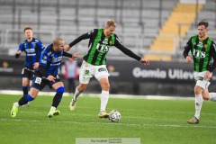 202401110 GAIS Gustav Lundgren under fotbollsmatchen mellan GAIS och IK Sirius  i Allsvenskan den 10 november 2024 på Gamla Ullevi i Göteborg.