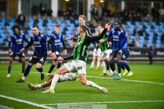 202401110 GAIS Egzon Binaku under fotbollsmatchen mellan GAIS och IK Sirius  i Allsvenskan den 10 november 2024 på Gamla Ullevi i Göteborg.