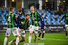 202401110 GAIS Filip Beckman och Edvin Becirovic under fotbollsmatchen mellan GAIS och IK Sirius  i Allsvenskan den 10 november 2024 på Gamla Ullevi i Göteborg.