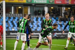 202401110 GAIS Filip Beckman och Edvin Becirovic under fotbollsmatchen mellan GAIS och IK Sirius  i Allsvenskan den 10 november 2024 på Gamla Ullevi i Göteborg.