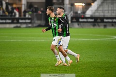 202401110 GAIS Edvin Becirovic och Egzon Binaku under fotbollsmatchen mellan GAIS och IK Sirius  i Allsvenskan den 10 november 2024 på Gamla Ullevi i Göteborg.