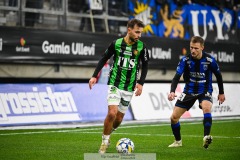 202401110 GAIS Edvin Becirovic under fotbollsmatchen mellan GAIS och IK Sirius  i Allsvenskan den 10 november 2024 på Gamla Ullevi i Göteborg.