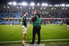 202401110 GAIS Edvin Becirovic under fotbollsmatchen mellan GAIS och IK Sirius  i Allsvenskan den 10 november 2024 på Gamla Ullevi i Göteborg.
