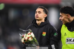 202401110 GAIS Amin Boudri under fotbollsmatchen mellan GAIS och IK Sirius  i Allsvenskan den 10 november 2024 på Gamla Ullevi i Göteborg.