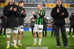202401110 GAIS Jonas Lindberg under fotbollsmatchen mellan GAIS och IK Sirius  i Allsvenskan den 10 november 2024 på Gamla Ullevi i Göteborg.