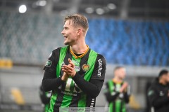 202401110 GAIS Alexander Ahl Holmström under fotbollsmatchen mellan GAIS och IK Sirius  i Allsvenskan den 10 november 2024 på Gamla Ullevi i Göteborg.