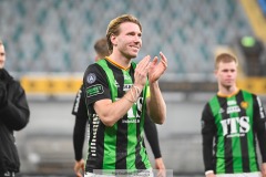 202401110 GAIS August Wängberg under fotbollsmatchen mellan GAIS och IK Sirius  i Allsvenskan den 10 november 2024 på Gamla Ullevi i Göteborg.