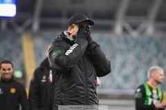 202401110 GAIS Huvudtränare Fredrik Holmberg under fotbollsmatchen mellan GAIS och IK Sirius  i Allsvenskan den 10 november 2024 på Gamla Ullevi i Göteborg.