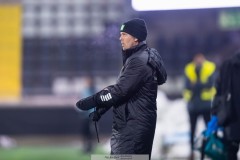 20260223 GAIS Huvudtränare Fredrik Holmberg under fotbollsmatchen i Svenska Cupen mellan GAIS och Landskrona BoIS den 23 februari 2026 på Nordic Wellness Arena i Göteborg. 
Foto: Filip Kauffeldt