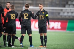 20260223 GAIS Gustav Lundgren under fotbollsmatchen i Svenska Cupen mellan GAIS och Landskrona BoIS den 23 februari 2026 på Nordic Wellness Arena i Göteborg. 
Foto: Filip Kauffeldt
