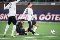 20260223 GAIS Samuel Salter och Landskronas Allen Smajic under fotbollsmatchen i Svenska Cupen mellan GAIS och Landskrona BoIS den 23 februari 2026 på Nordic Wellness Arena i Göteborg. 
Foto: Filip Kauffeldt